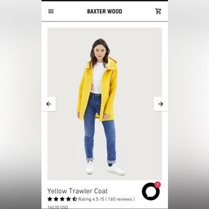 Brand new Baxter Wood Trawler Raincoat